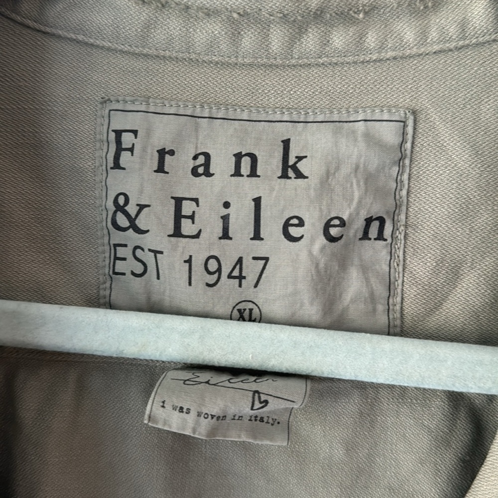 Frank & Eileen Sage Green Button-Front Shirt - Picture 2 of 4